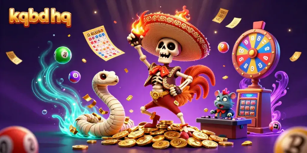 Experience dynamic wins with kqbd hq's colorful lottery scene featuring a lively dance and vibrant prizes.