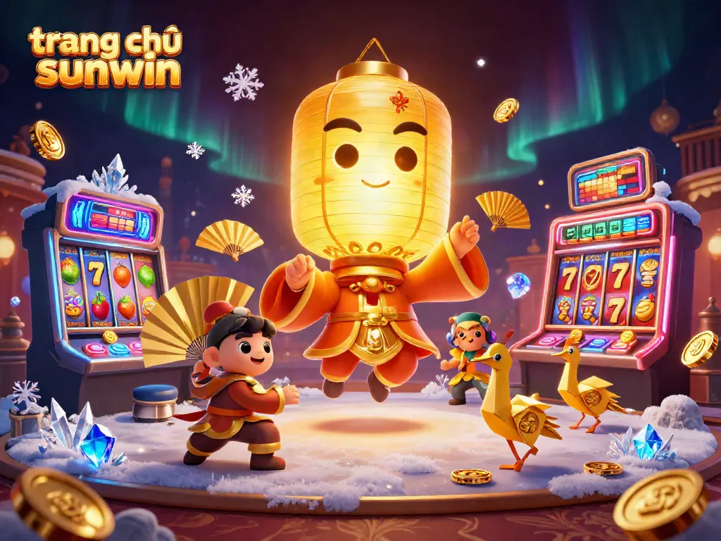 Experience the thrill of gaming with trang chủ sunwin, featuring vibrant 3D characters and dynamic casino elements.