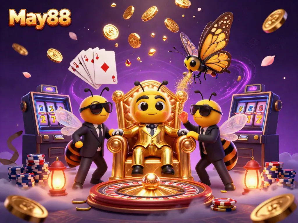 Experience thrilling gambling excitement at May88 with dynamic casino characters and dazzling elements.