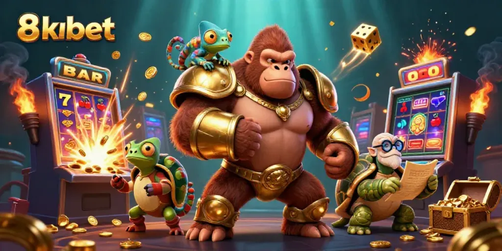 Experience explosive fun in 8xbet with vibrant 3D casino characters and dynamic gaming elements.