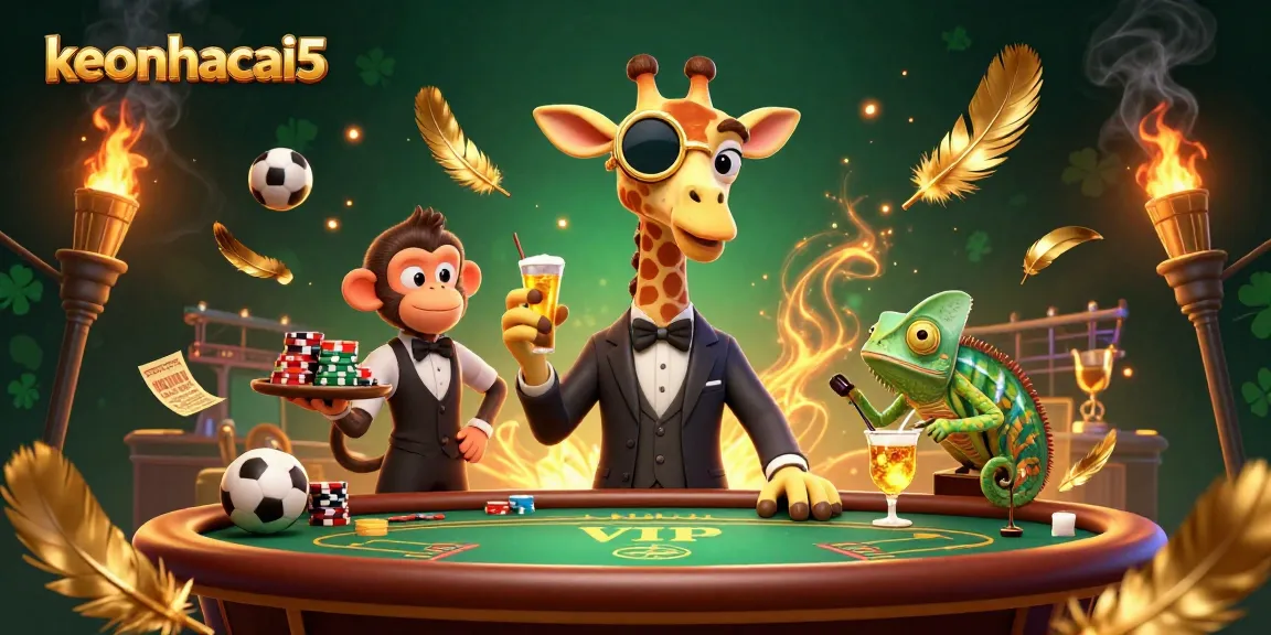 Experience thrilling sports betting action with keonhacai5’s vibrant jungle scene of victory and fortune.
