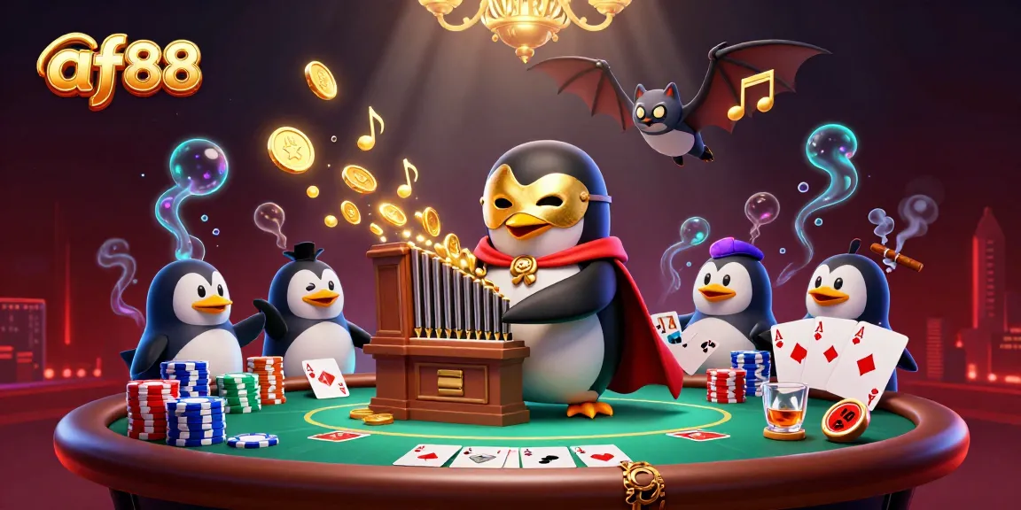 Experience gaming thrills with af88 at a vibrant casino scene filled with poker and excitement.