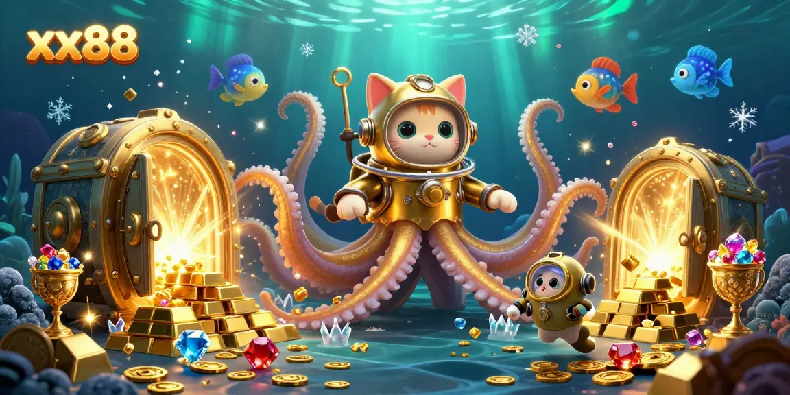 Engage in thrilling adventures with xx88 as the kraken guards treasures and secrets.