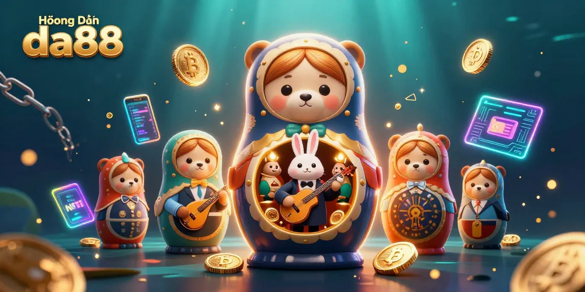 Experience Hướng Dẫn da88 with engaging 3D casino-themed artwork showcasing vibrant elements.