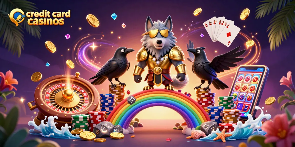 Engage with thrilling credit card casinos featuring a vibrant Norse-inspired scene.