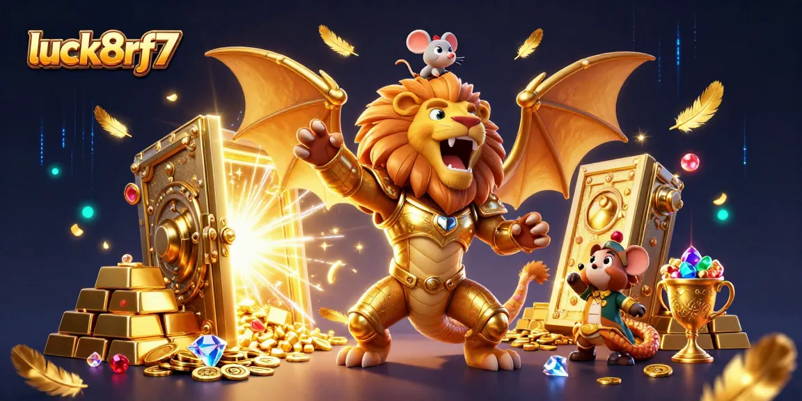 Experience exhilarating wins with luck8rf7's dynamic casino action in a vibrant 3D scene.